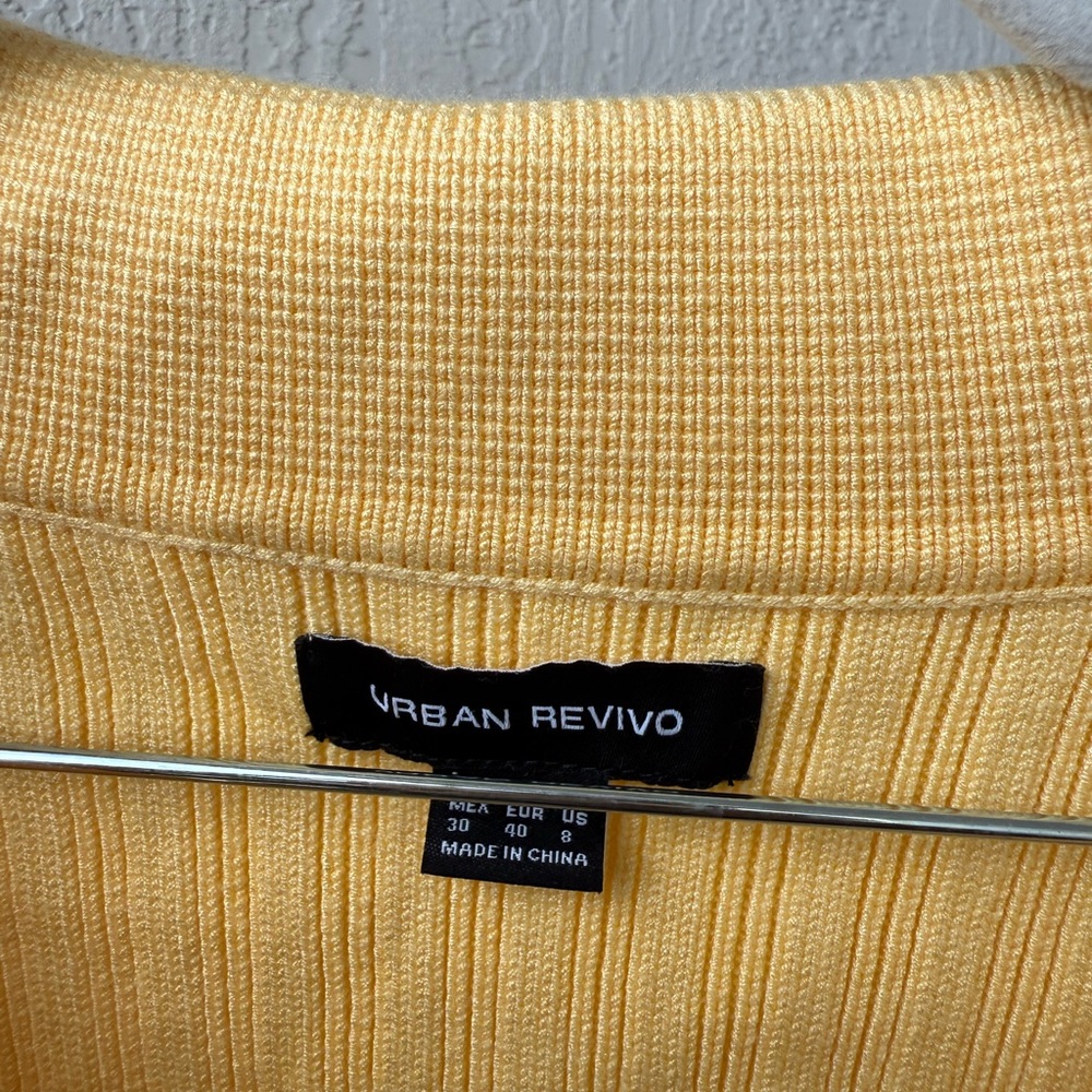 Urban Revivo Yellow Ribbed Sweater - Picture 4 of 4